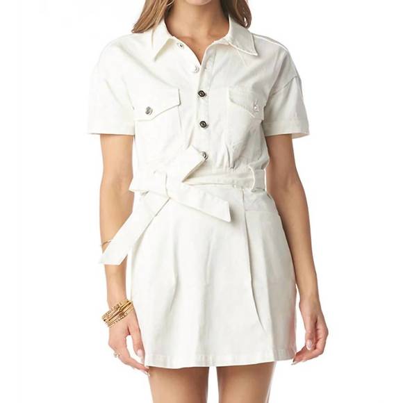 NEW TART COLLECTIONS yuma mini dress in bright white - Picture 1 of 4